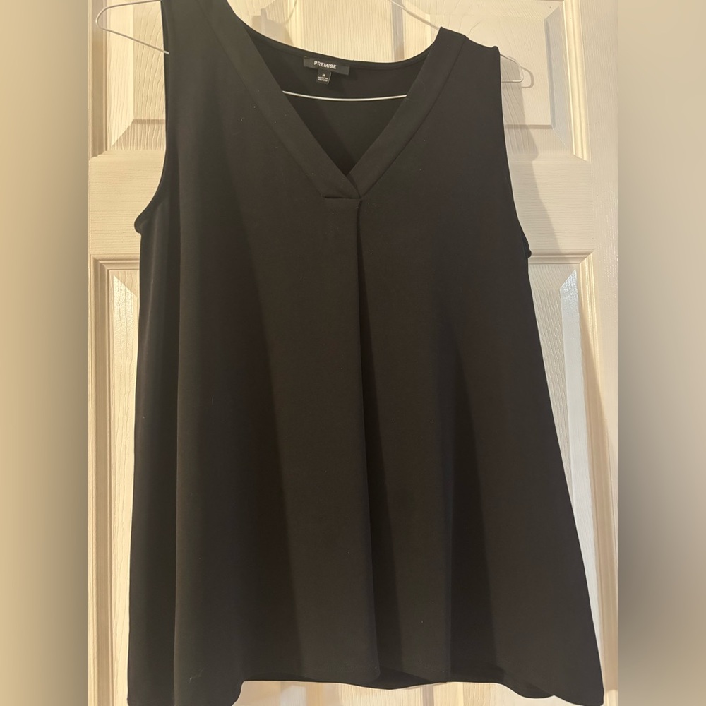 Flattering Black Sleeveless Top
